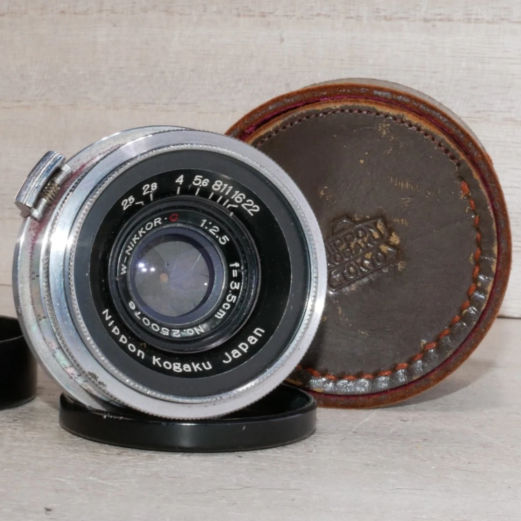 Nikon NIKKOR W Camera Lenses 35mm Focal f/2.5 Maximum Aperture for