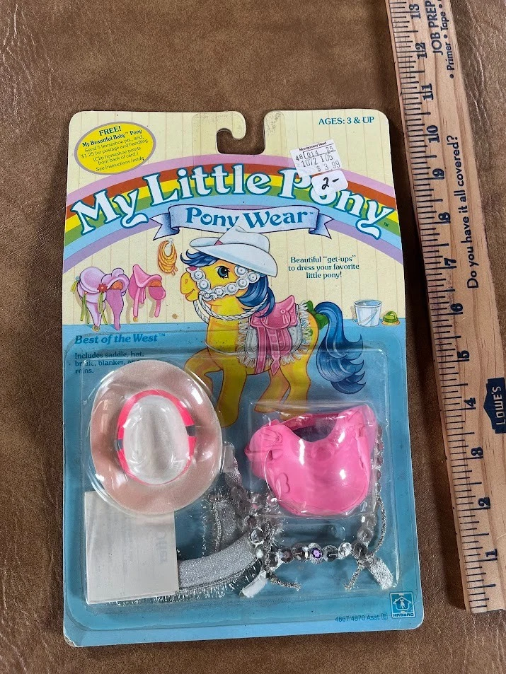 Nuevo My Little Pony - Pony Wear - BEST OF THE WEST Hasbro 1984 Foto 3 de 4