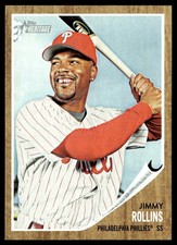 2011 Topps Heritage Jimmy Rollins Philadelphia Phillies #284