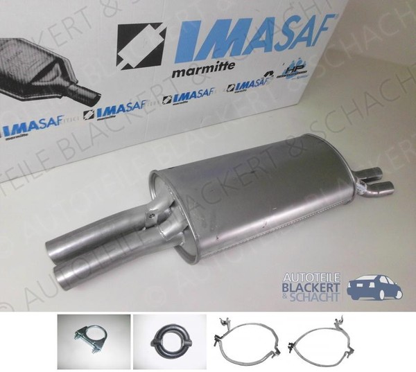 Imasaf ESD Auspuff Endtopf für BMW 3Er E30 Limousine + Cabriolet M3 2.3 87-91-image