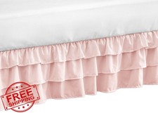 Blush Pink Ruffled Crib Bed Skirt Dust Ruffle Sweet Jojo Designs