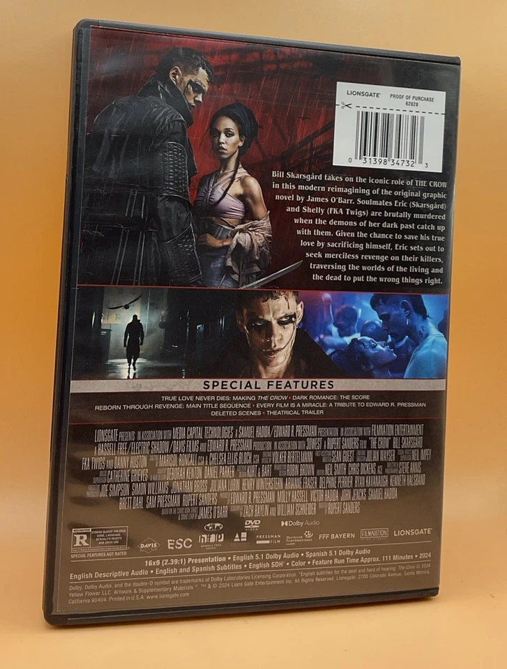 The Crow DVD 2024 **Buy 2 Get 1 Free** - Image 2 of 3