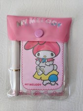 Vtg Rare 1976 Sanrio My Melody Collectible Softcase Pouch Notepad Pen Set