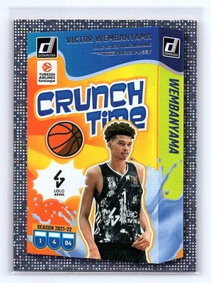 VICTOR WEMBANYAMA 2024-25 Donruss EuroLeague #2 Crunch Time Silver Press Proof