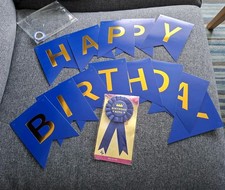 Birthday Banner and Badge - NEW Party Decoration