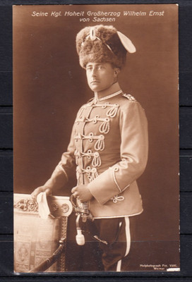 Karte vom Großherzog Wilhelm Ernst von Sachsen