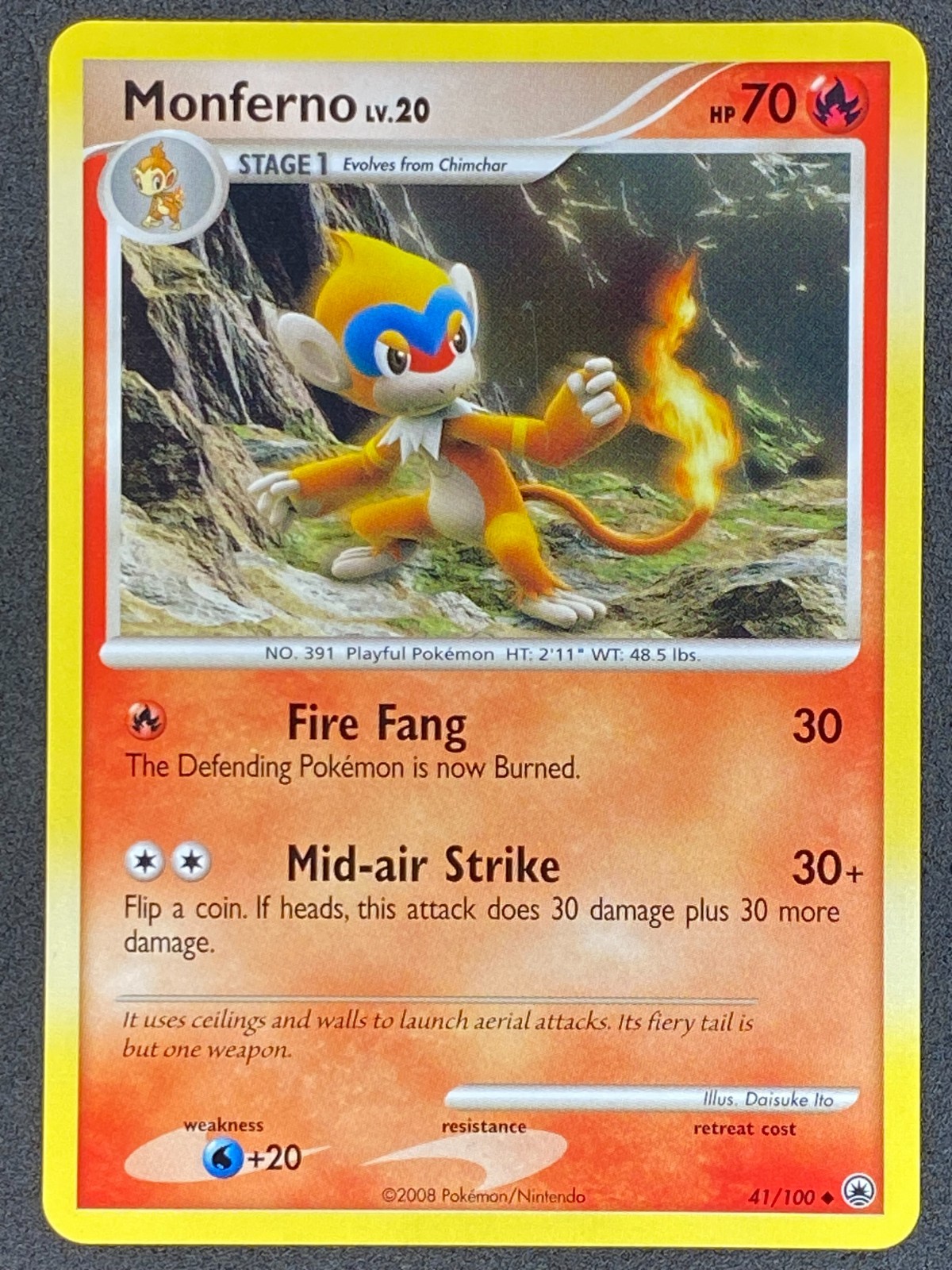 Pokémon Monferno 41/100 MD Majestic Dawn NM