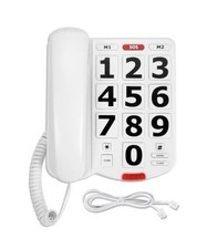 Large Button Corded Landline Phone for Seniors Loud Volume One-Touch Keys