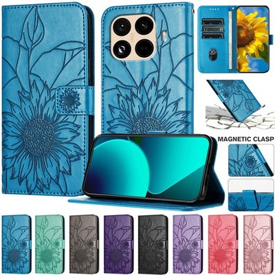 Sonnenblumen Wallet Flip Handyhülle Für Xiaomi 17 Pro Max 15 15T 14T POCO F7 C85
