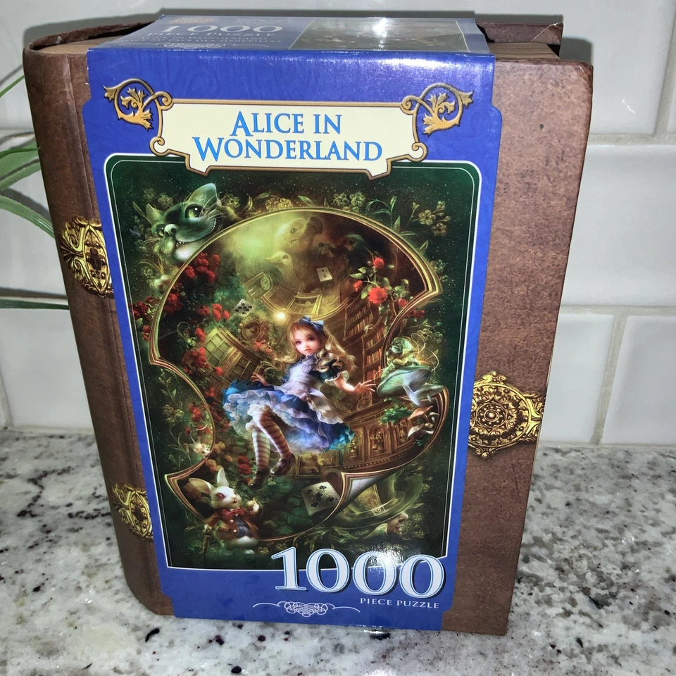 Rompecabezas de 1000 piezas MasterPieces Alicia en el País de las Maravillas, con arte de Shu Foto 2 de 4