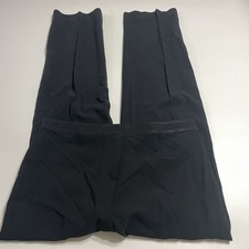 St John Caviar Size 10 Bootcut Flare High Rise Black Dress Pants 34x33