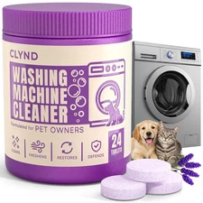 New Washing Machine Cleaner Tablets 24 Pack for HE Front Load, Top Load Cleaning