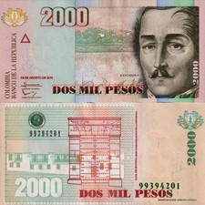 COLOMBIA - 2000 pesos 2013 FDS - UNC