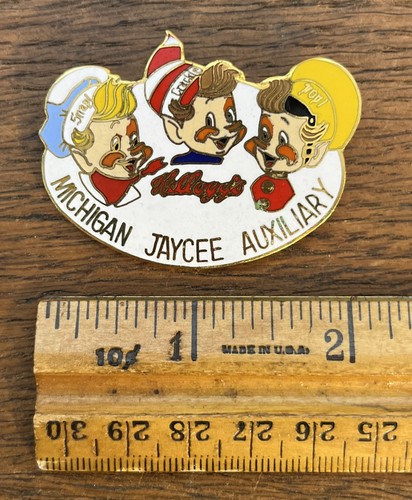 Michigan Jaycee Auxiliary Kellogg's Snap Crackle Pop Pin - Bild 2 von 3