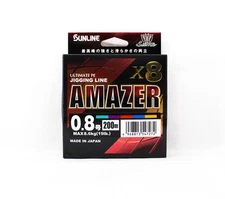 Sunline P.E Line Amazer X8 HG Jigging 200M P.E 0.8 19lb Multi (7272)