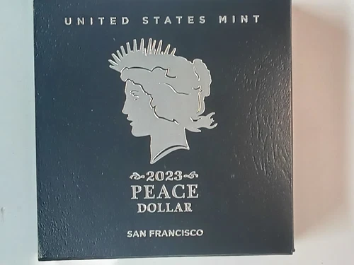 2023-S PEACE Silver Dollar $1 US Mint Proof Coin .999 Box & COA NEW 23XL