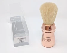 Copper Handled Pro Big Boar Shave Brush Made by Zenith. 28x57mm Italy B28