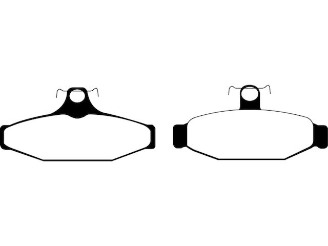 For 1993-1994 Aston Martin Virage Brake Pad Set Rear EBC 64939BFKW