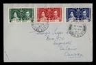 DR WHO 1937 HONG KONG FDC KGVI CORONATION COMBO M71634