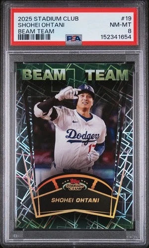 2025 Stadium Club Shohei Ohtani #19 Beam Team PSA 8 NM-MINT