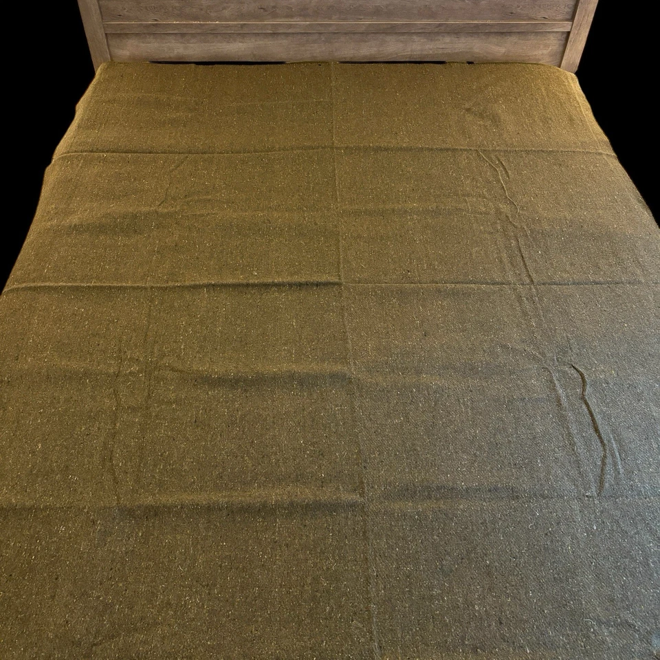 Wool Blend Military-Style Blanket Bed Cot StanSport 80x60" Heat Retention NEW - Image 3 of 4