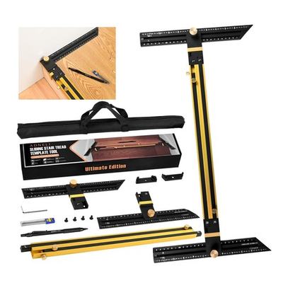 #ad Stair Tread Template Tool Brass Black Large BRASS BLACK $109.02