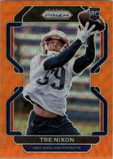2021 Panini Prizm Prizms Orange Wave #428 Tre Nixon /60 - FB