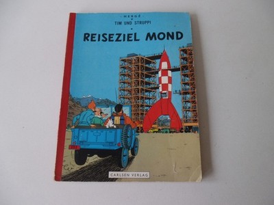 Tim und Struppi.Reiseziel Mond. Carlsen 2. Auflage 1967 Z2-