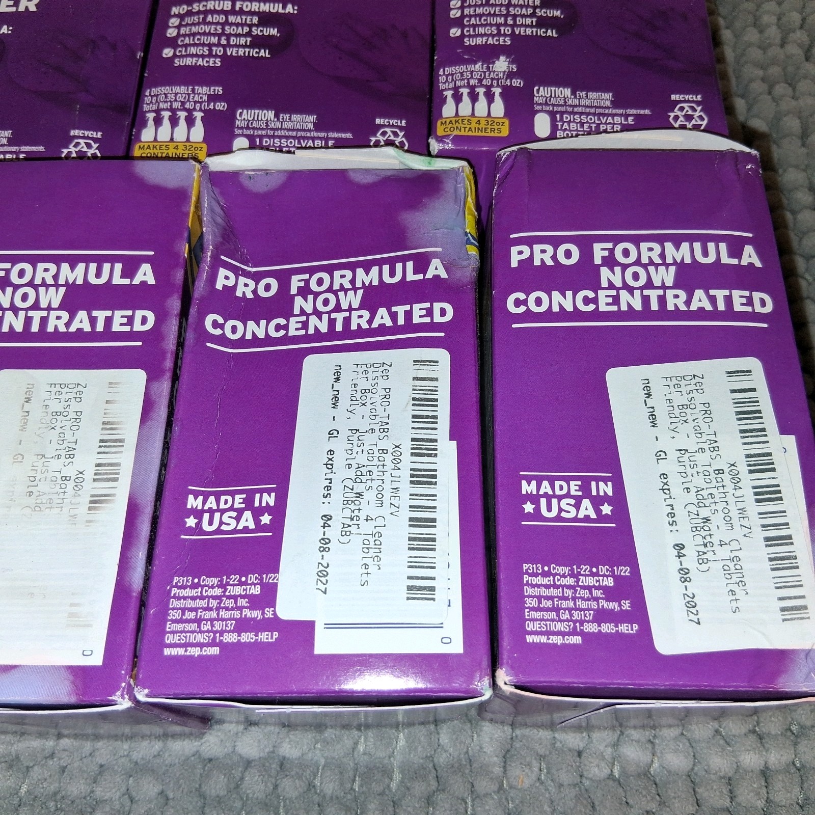 12x Zep Pro Tabs Bathroom Cleaner ,  New , Boxes Have Wear And Tear , READ