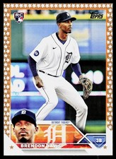 2023 Topps Gold Star Brendon Davis #494 RC Rookie Detroit Tigers