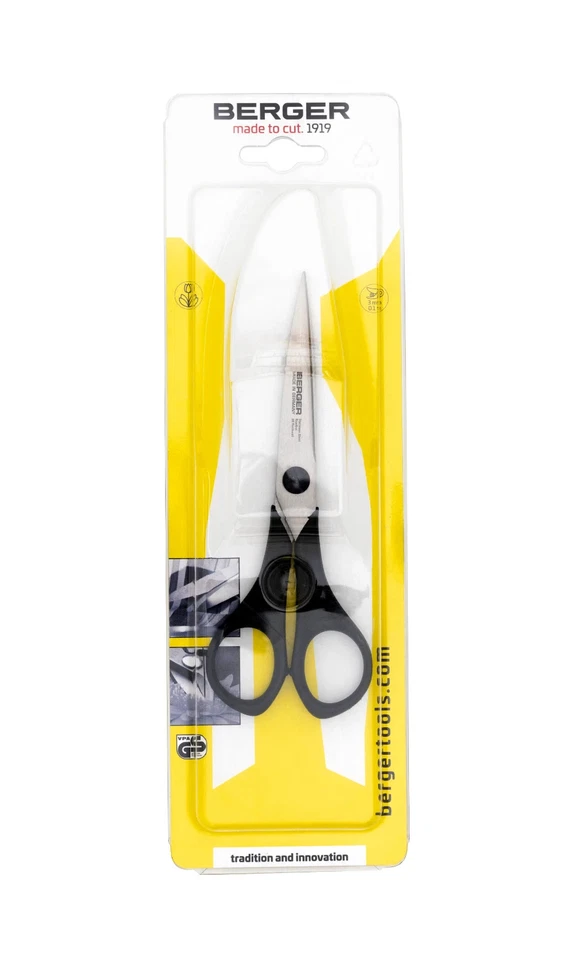BERGER Craft/Office Scissors 160mm (6.3") – Lightweight 45g – Solingen Germany – - Image 3 of 3