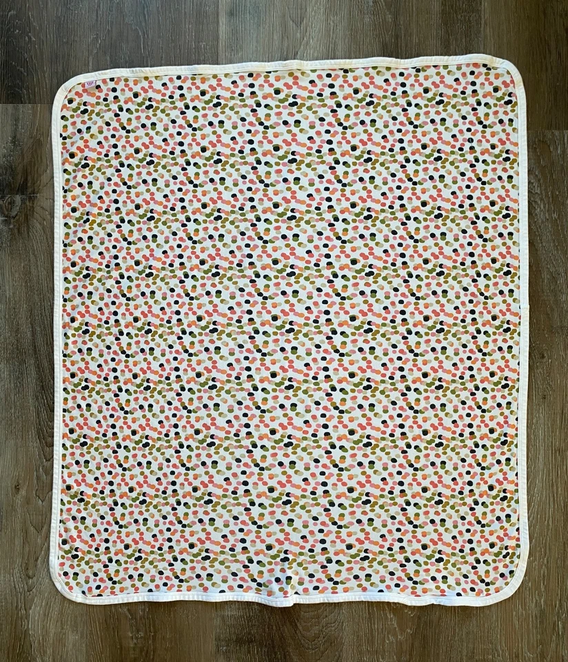 MAGNETIC ME ivory with polka dot thin lightweight swaddling blanket~MODAL~ - Image 2 of 4