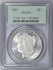 1883 PCGS MS64 PL OGH MORGAN SILVER DOLLAR GEN 2.1 HOLDER OLD GREEN HOLDER