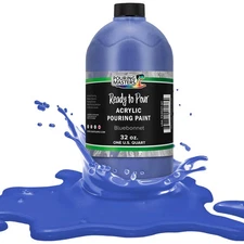 Pouring Masters Bluebonnet 32oz (Quart) Bottle Water-Based Acrylic Pouring Paint