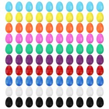 100 Pcs Plastic Egg Shakers, Musical Maracas Percussion Instruments Easter Eg