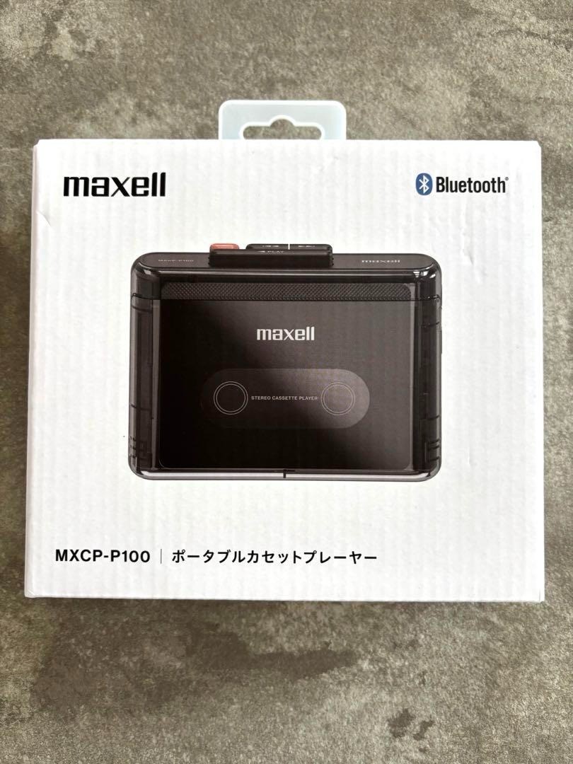 maxell MXCP-P100 Portable Cassette Player Bluetooth Black MXCP