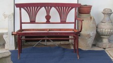 r660 antico divano 2 posti in legno THONET Vienna epoca 1900