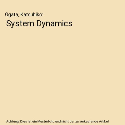 System Dynamics, Ogata, Katsuhiko