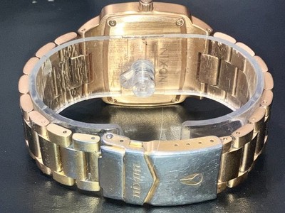 Nixon The Player All Gold Stainless Steel Men's Watch w/ Real