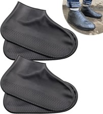 2PkAnti-slip Silicone Rain Shoe Covers Reusable Waterproof Shoe Cover Protector