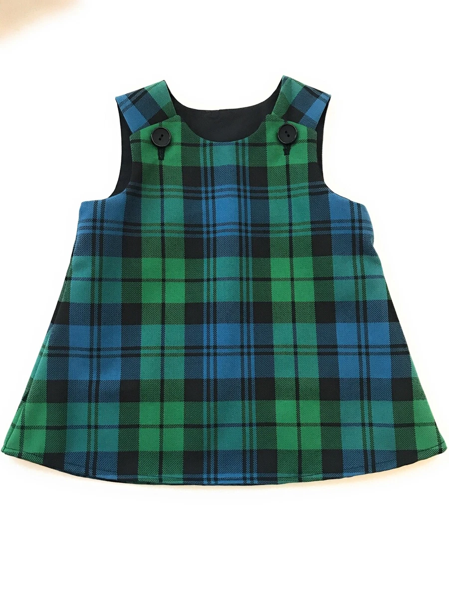 Campbell Tartan Pinafore and Hair bow babies children eBay