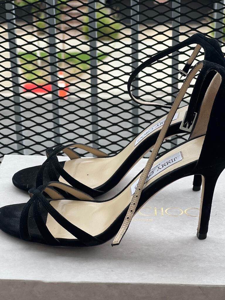 パンプス Jimmy Choo DACcolletAC Fight Cloth heels Jimmy Choo Green size 8 US in Cloth - 41098849