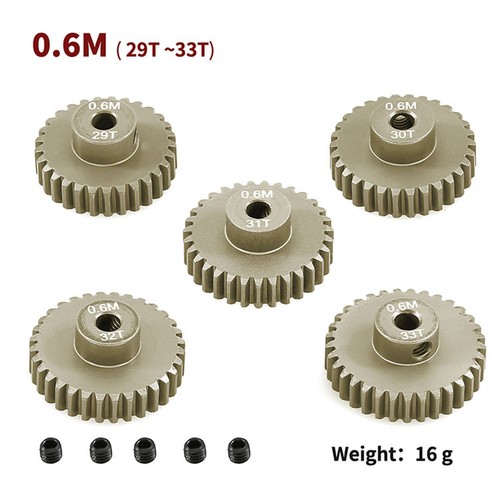 0.6M 13-33T Motor Reduction Gear Set For 1/10 RC Model Car 3.175MM Shaft Motor - Picture 4 of 9
