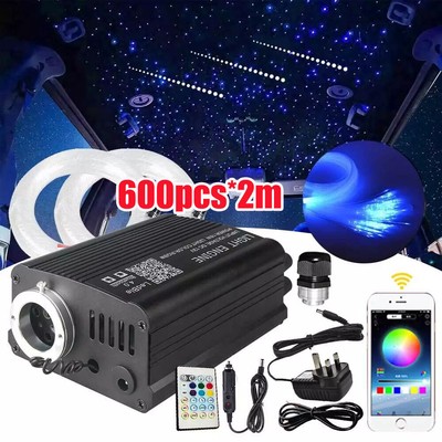 600pcs*2m Fiber Optic Starlight Headliner Kit for Car Home with Twinkle Meteor