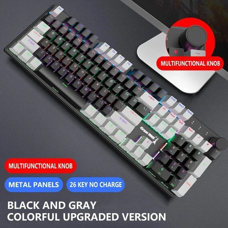 Mechanical Keyboard for Esports Gaming Laptop Office Typing Wired Design