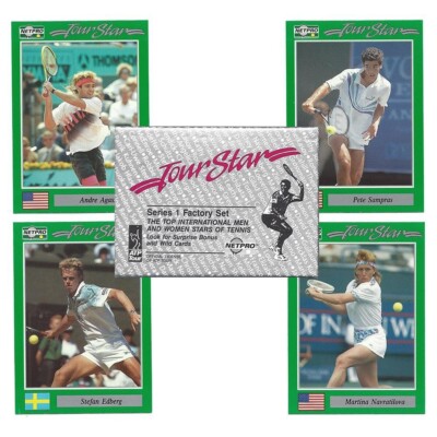 1991 Tour Stars Tennis Card Set sealed Netpro Pete Sampras Andre Agassi McEnroe