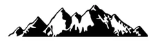 Mountains Vinyl Sticker For Car Truck SUV RV Trailer Body Side Decal