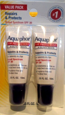 Aquaphor Lip Repair Lip Balm SPF 30 Lip Protectant Lip Balm SPF 30 0.35 2-TUBES