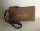 WITCHERY Leather Zipped Pouch/Wristlet/Clutch Bag / Handbag