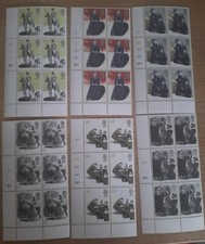 GB UM COMMEMORATIVE STAMP CYLINDER BLOCKS Charlotte Bronte 24.2.05